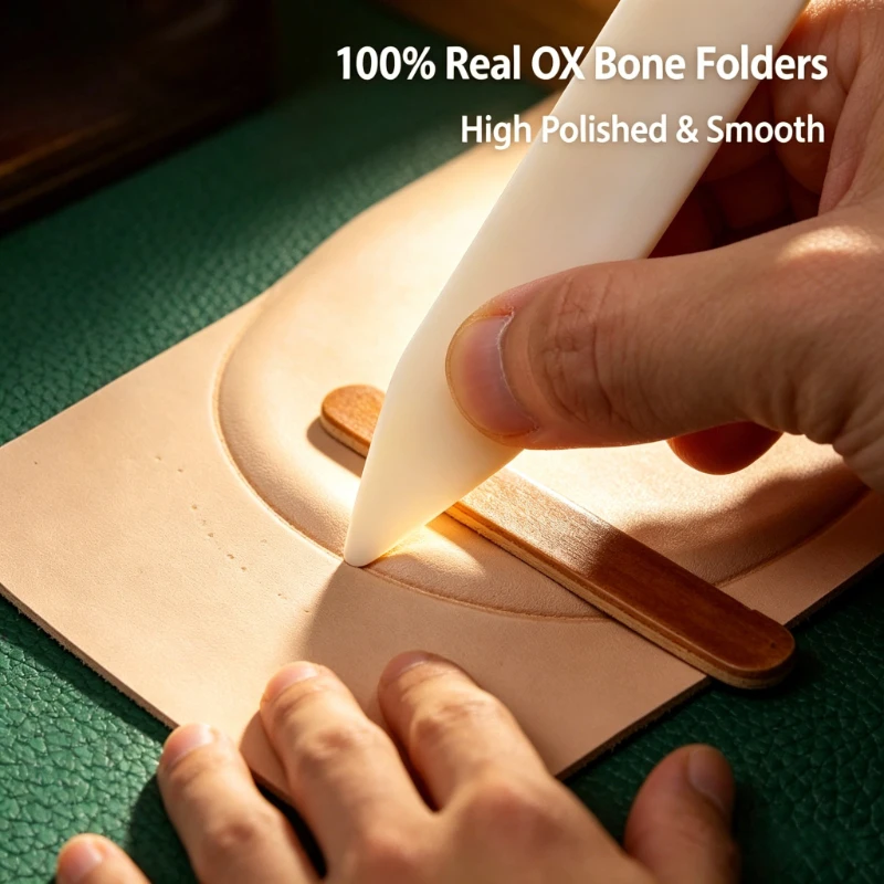 100%OX Bone Folder Leather Craft Scoring Creasing Tool Paper Creaser Bookbinding Bone Burnisher Scraper For Card Making DIY Hand
100%OX Bone Folder Leather Craft Scoring Creasing Tool Paper Creaser Bookbinding Bone Burnisher Scraper For Card Making DIY Hand