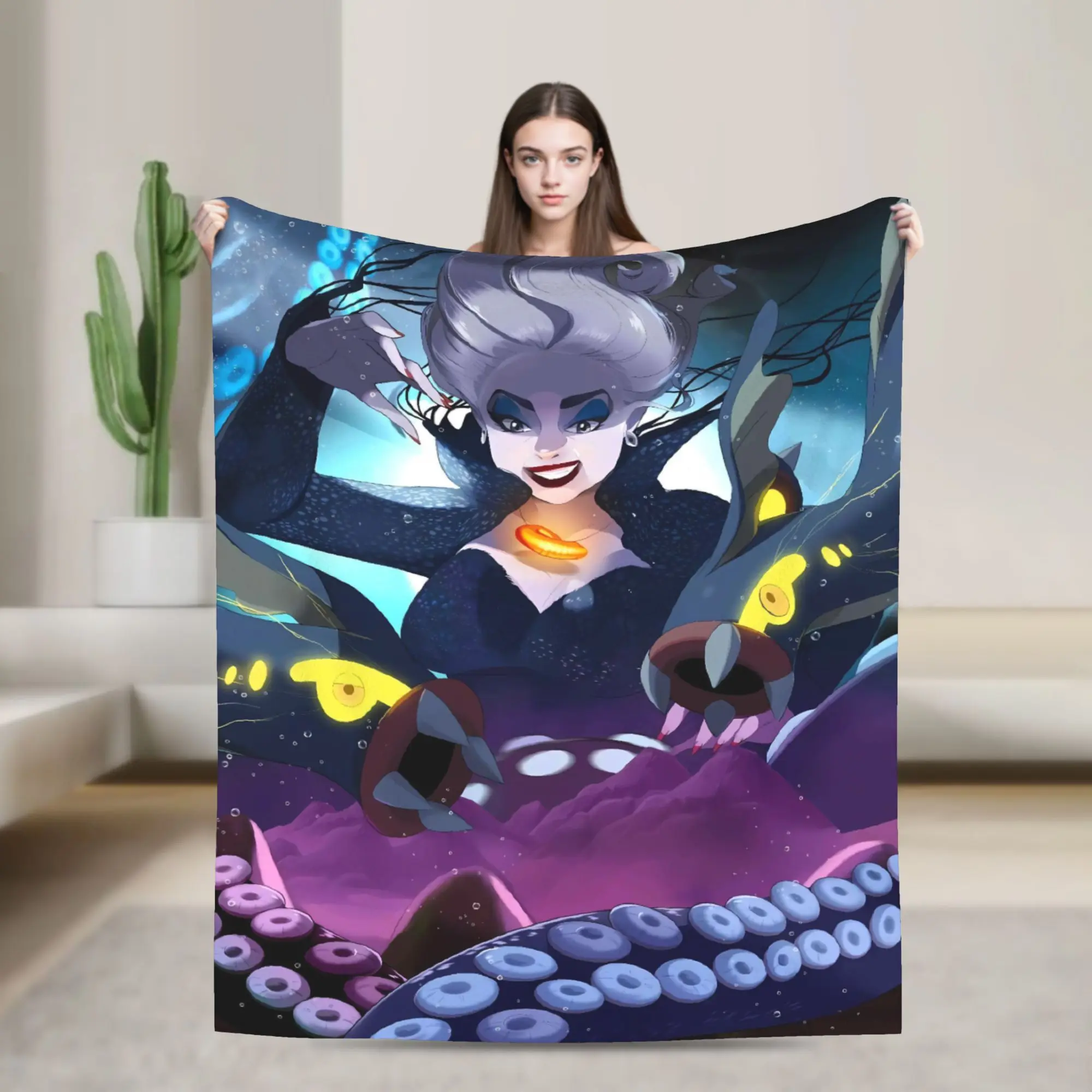 Sea Witch Ursula Soft Warm Blankets The Little Mermaid Boy Girl Plush Throw Blanket Fluffy Couch Chair Flannel Bedspread
Sea Witch Ursula Soft Warm Blankets The Little Mermaid Boy Girl Plush Throw Blanket Fluffy Couch Chair Flannel Bedspread