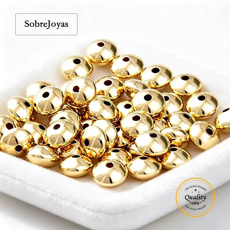 14K Gold Filled Saucer Bead Jewelry Making Supplies Spacer Stringing Bead DIY Handmade Accessories Gold Seed Beads
14K Gold Filled Saucer Bead Jewelry Making Supplies Spacer Stringing Bead DIY Handmade Accessories Gold Seed Beads