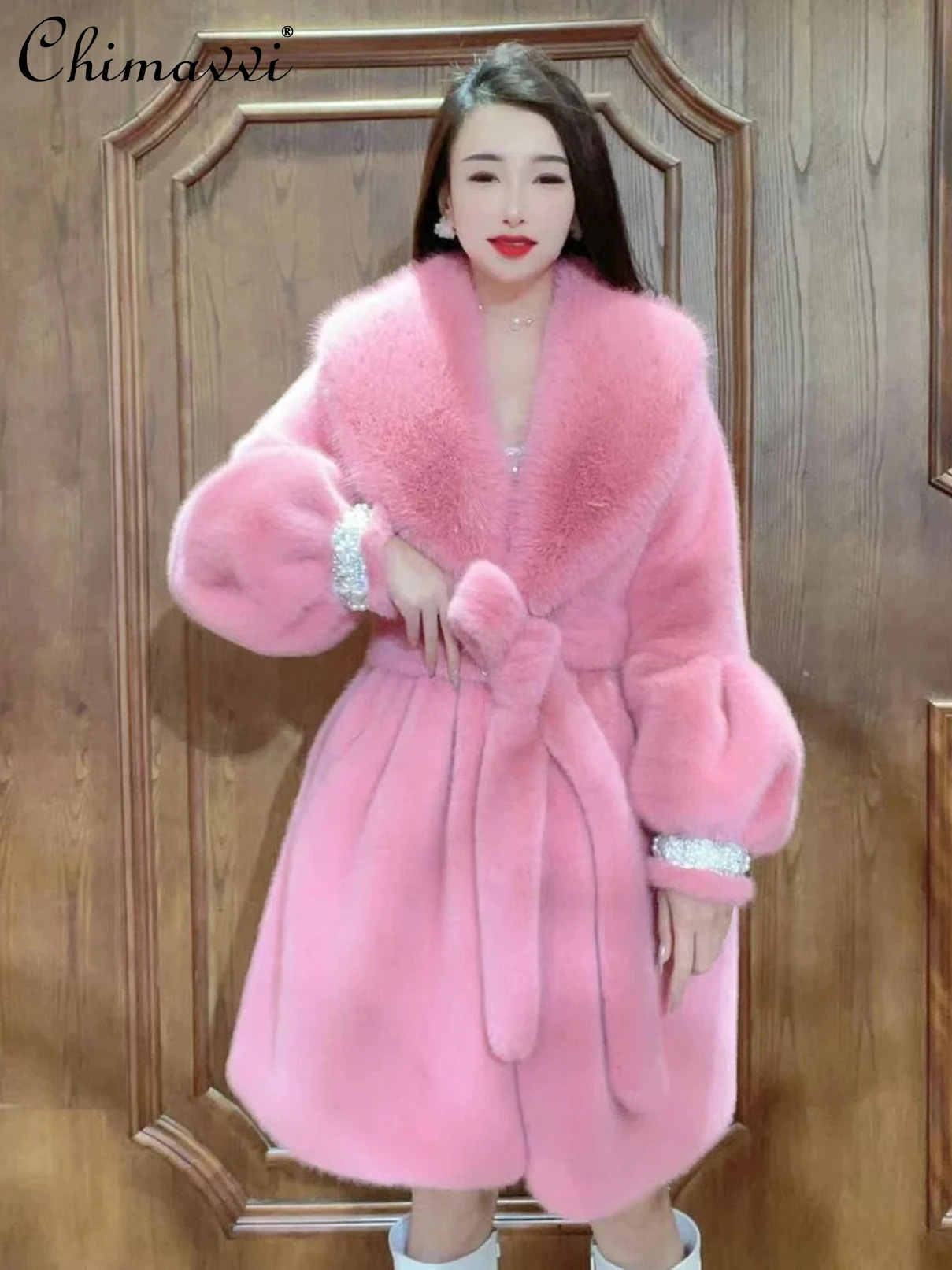 2023 Winter Clothes Fashion Women's Coat Temperament Lux Fur Collar Slimming Fur Coat Loose Long Sleeve Warm Ladies Jackets
2023 Winter Clothes Fashion Women's Coat Temperament Lux Fur Collar Slimming Fur Coat Loose Long Sleeve Warm Ladies Jackets