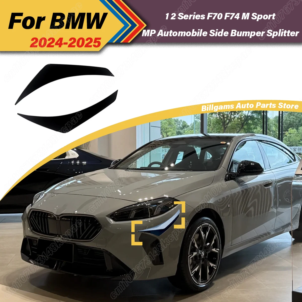 For BMW 1 2 Series F70 F74 M Sport 2024 2025 Automobile Front Spoiler Lip Splitter External Modification Decorative Accessories
For BMW 1 2 Series F70 F74 M Sport 2024 2025 Automobile Front Spoiler Lip Splitter External Modification Decorative Accessories