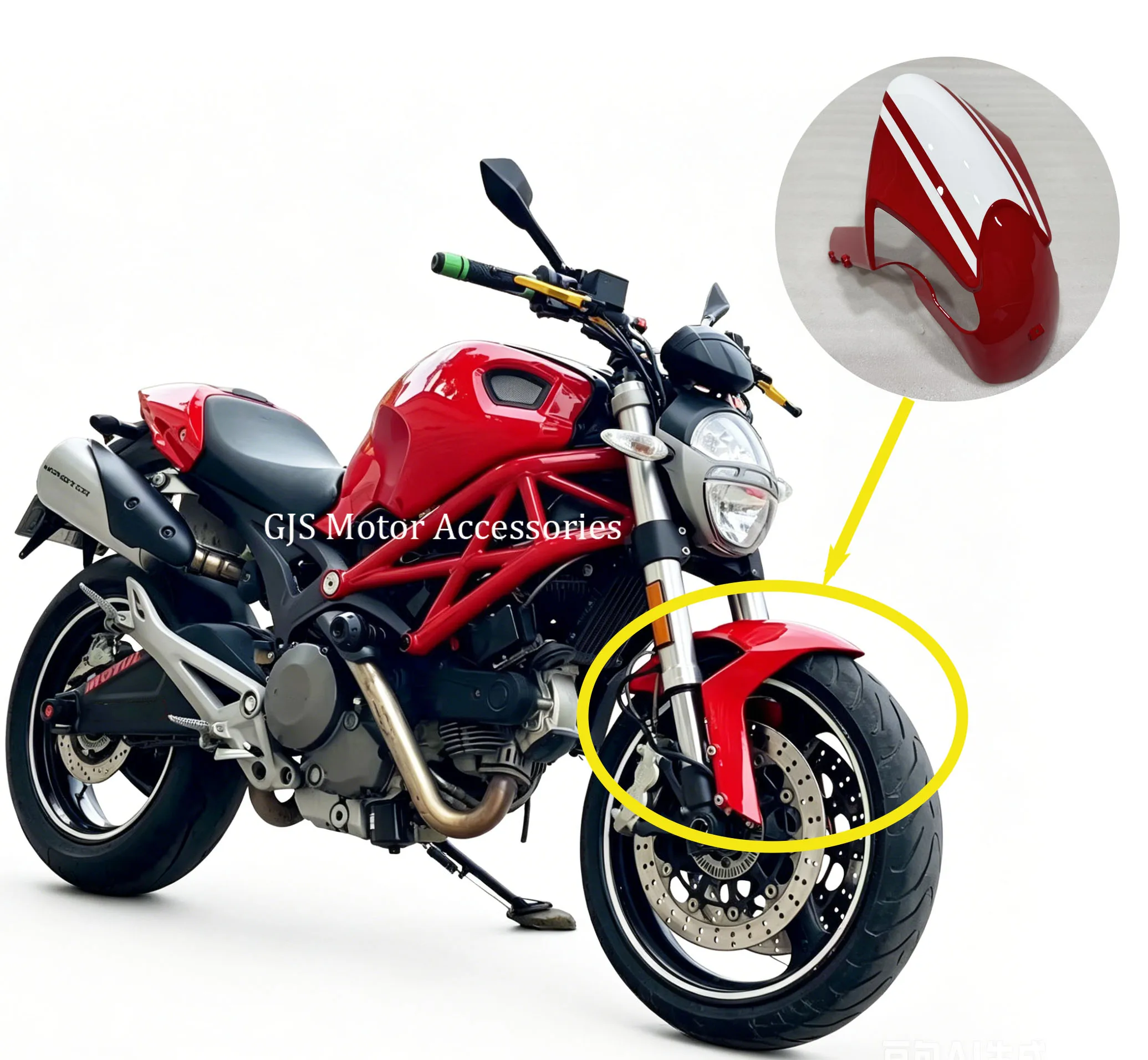 For monster 696 796 1100 1100S EVO 2009 2010-2024 2015 Motorcycle front wheel fender fairing ABS plastic body decoration kit
For monster 696 796 1100 1100S EVO 2009 2010-2024 2015 Motorcycle front wheel fender fairing ABS plastic body decoration kit
