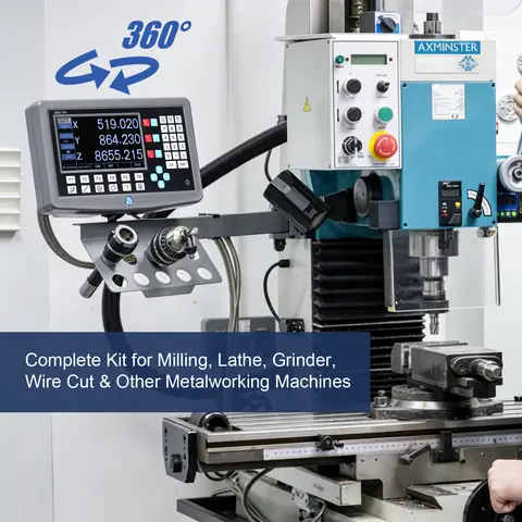 Industrial 3VA LCD DRO Readout 300x192x78mm 4kg Linear Error Compensation Precision Machining CNC Equipment Display System