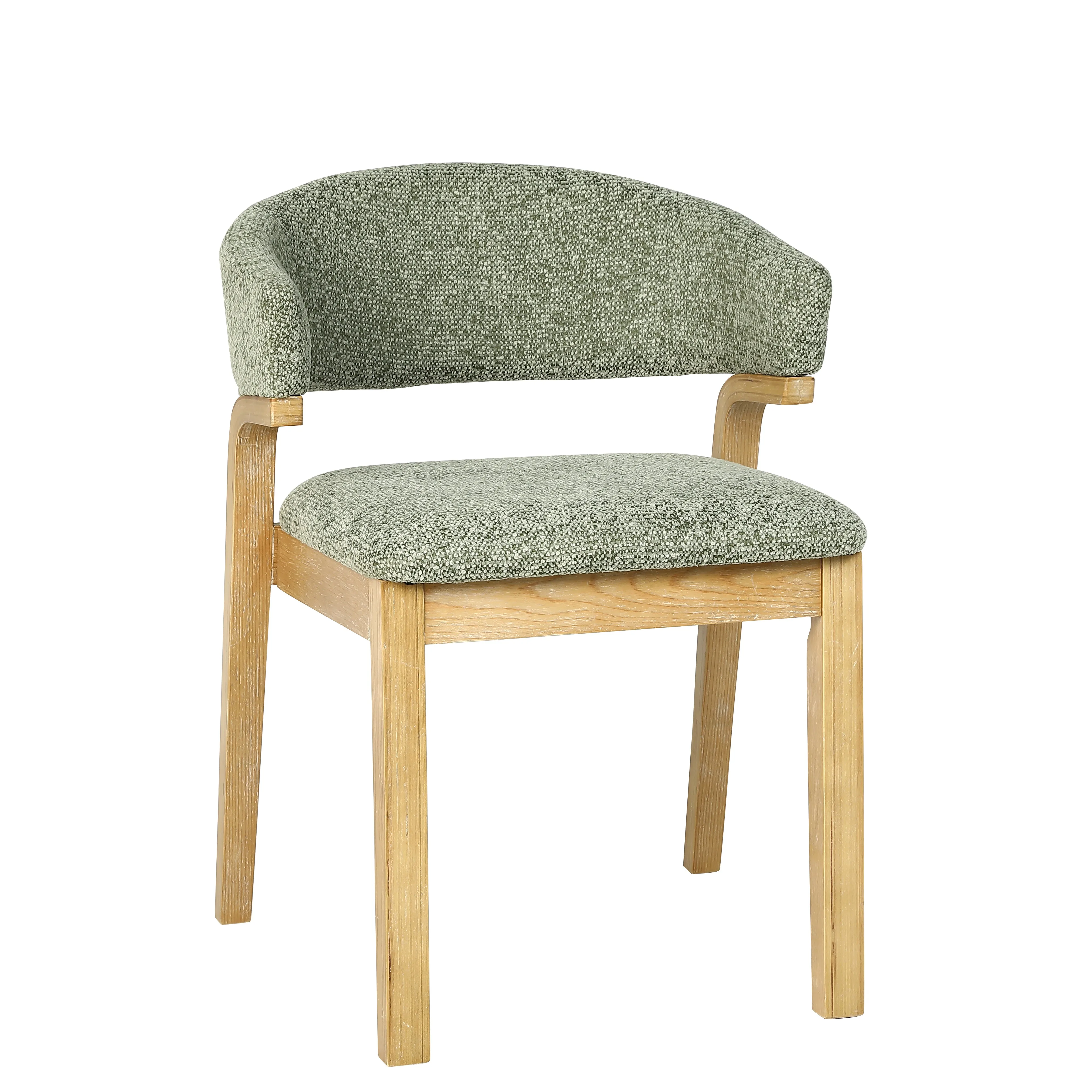 Modern Soft Durable Dining Chairs Back Support Fabric Upholstered Wooden Legs Green Outdoor Living Room Use Commercial Dining
Modern Soft Durable Dining Chairs Back Support Fabric Upholstered Wooden Legs Green Outdoor Living Room Use Commercial Dining