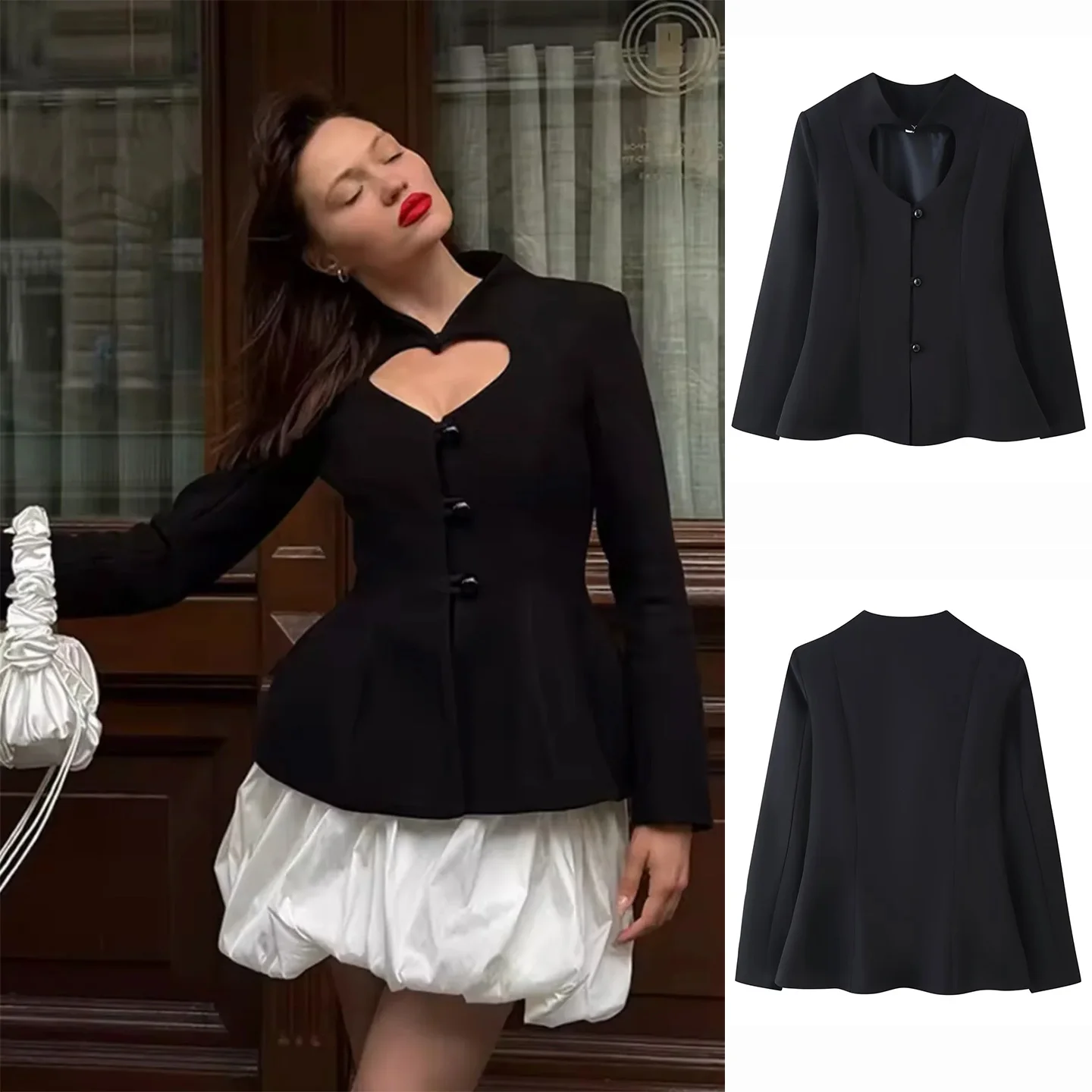 Spring New plus Size Women's Casual Style Long Sleeve Heart Shape Hollow Design Slimming Waistcoat Coat Button Fastening Poly...
Spring New plus Size Women's Casual Style Long Sleeve Heart Shape Hollow Design Slimming Waistcoat Coat Button Fastening Poly...