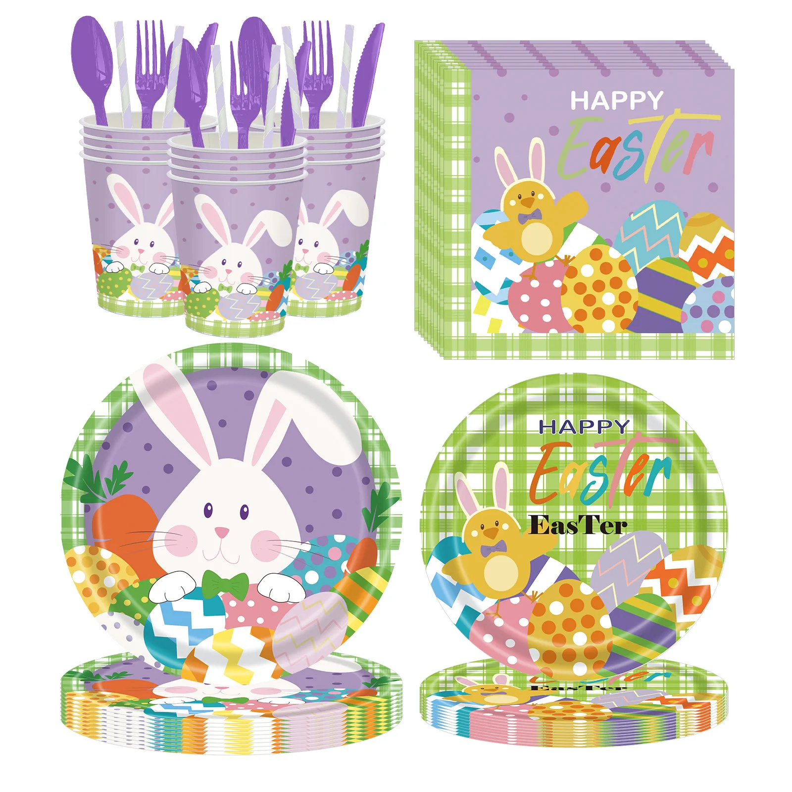 Easter Purple Bunny Easter Egg Theme Festival Supplies Disposable Paper Plate Tablecloth Decoration Set Party Tableware(Festive
Easter Purple Bunny Easter Egg Theme Festival Supplies Disposable Paper Plate Tablecloth Decoration Set Party Tableware(Festive