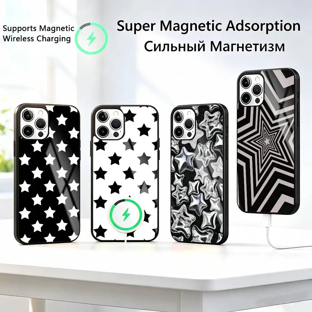 Black-k White-e Star-r Phone Case For iPhone17,16,15,14,13,12,11 Plus,Pro Supports Magnetic Wireless Charging
Black-k White-e Star-r Phone Case For iPhone17,16,15,14,13,12,11 Plus,Pro Supports Magnetic Wireless Charging