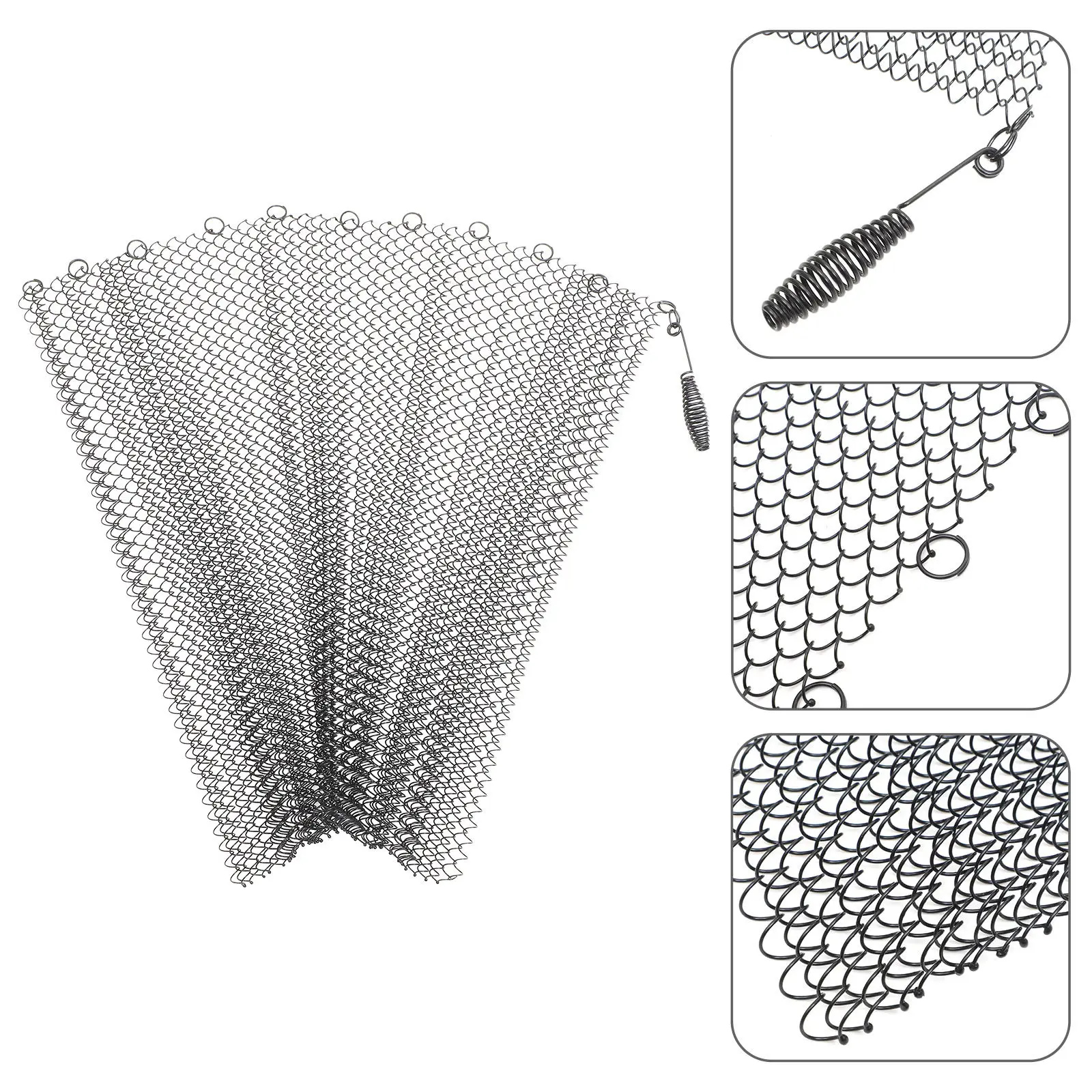 2Pcs Mesh Fireplace Screen Curtain Premium Iron Fireplace Sparks Guard Curtains for Hearth Safety Elegant Black Design Fireproof
2Pcs Mesh Fireplace Screen Curtain Premium Iron Fireplace Sparks Guard Curtains for Hearth Safety Elegant Black Design Fireproof