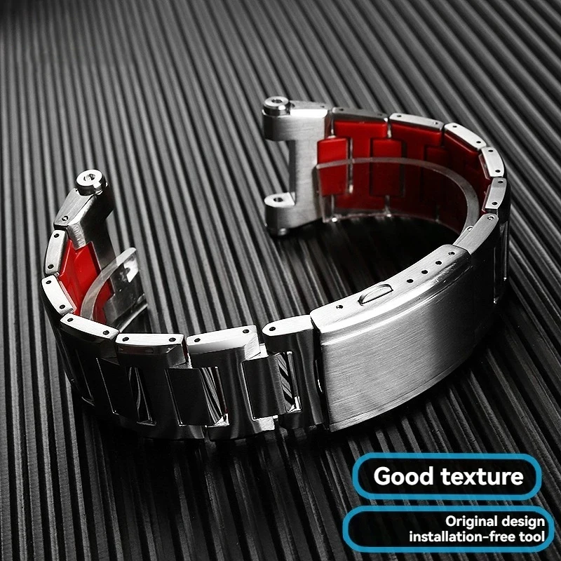 Solid Stainless Steel Watch Strap Red Bottom Metal Watch Chain For Casio G-SHOCK MTG-B2000 Undead Bird MTG B2000 Series Wrist Ba
Solid Stainless Steel Watch Strap Red Bottom Metal Watch Chain For Casio G-SHOCK MTG-B2000 Undead Bird MTG B2000 Series Wrist Ba