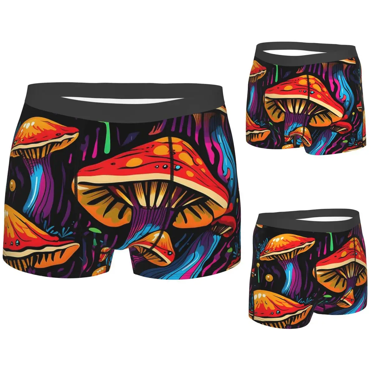 Boxer Underpants Shorts Acid Trippy Weird Psychedelic Wavy Mushroom Panties Male Comfortable Underwear for Homme Man Gift
Boxer Underpants Shorts Acid Trippy Weird Psychedelic Wavy Mushroom Panties Male Comfortable Underwear for Homme Man Gift