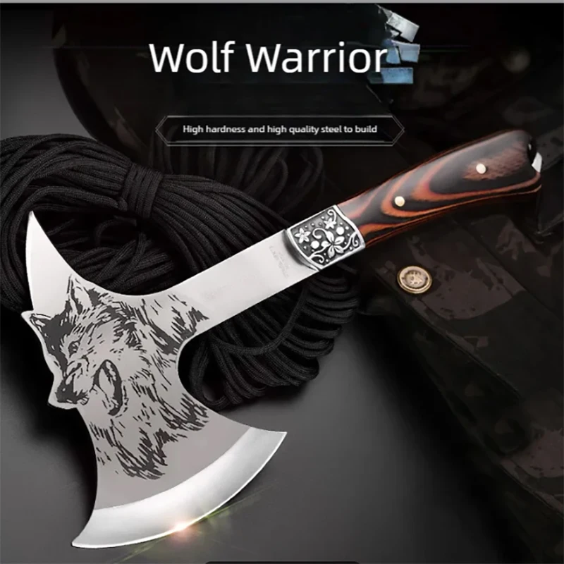 13-inch outdoor multi-purpose gardening axe, outdoor hunting, survival, and self-defense tool, fire axe, woodworking axe.
13-inch outdoor multi-purpose gardening axe, outdoor hunting, survival, and self-defense tool, fire axe, woodworking axe.