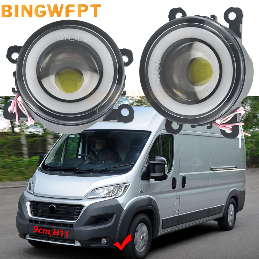 NEW 2 Pieces Angel Eye Daytime Running Light DRL 12V H11 Fog Lamp for Fiat Ducato 2015-2020 E-Ducato Car LED Fog Lights Assembly
NEW 2 Pieces Angel Eye Daytime Running Light DRL 12V H11 Fog Lamp for Fiat Ducato 2015-2020 E-Ducato Car LED Fog Lights Assembly