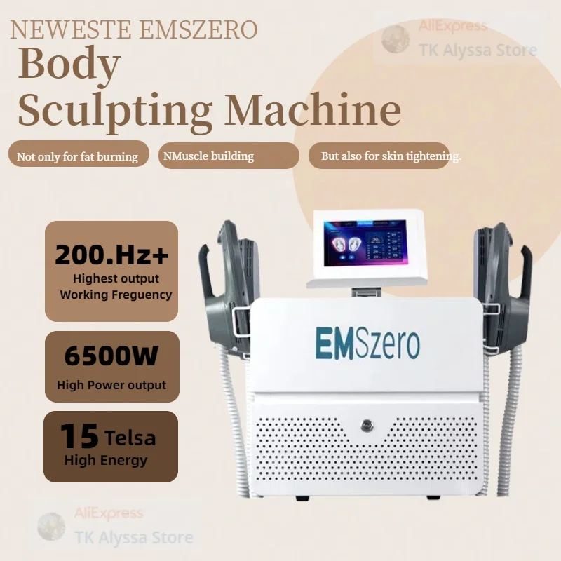 EMSzero 6500W 200Hz RF Body Sculpting Machine Radio Frequency Muscle Stimulator Device for Fat Burning Skin Tightening
EMSzero 6500W 200Hz RF Body Sculpting Machine Radio Frequency Muscle Stimulator Device for Fat Burning Skin Tightening