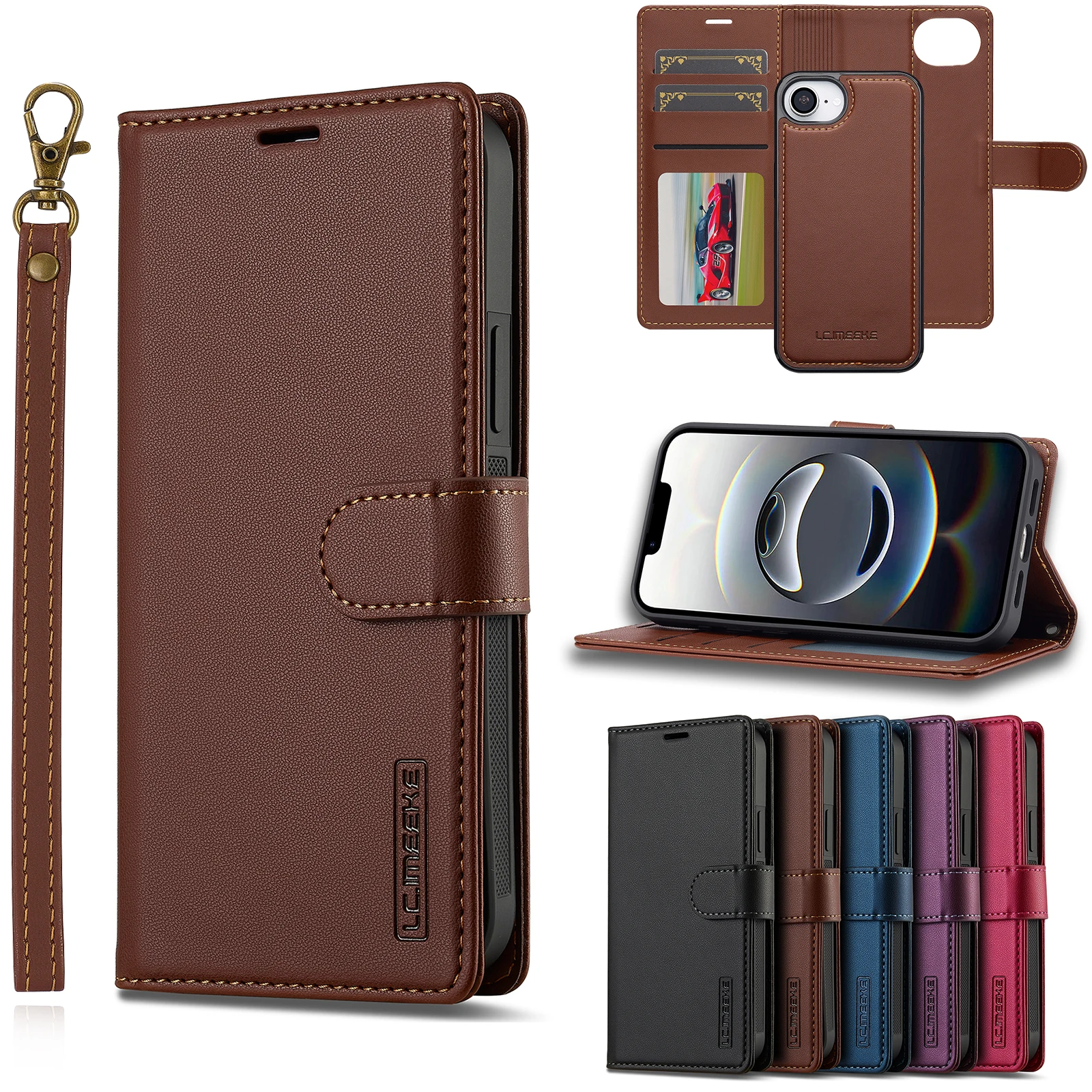 2 in 1 Removable Flip PU Leather Case For iPhone Air 17 Pro Max 16e 15 14 13 12 11 Pro XS Max XR 7 8 Plus Magnetic Wallet Cover
2 in 1 Removable Flip PU Leather Case For iPhone Air 17 Pro Max 16e 15 14 13 12 11 Pro XS Max XR 7 8 Plus Magnetic Wallet Cover