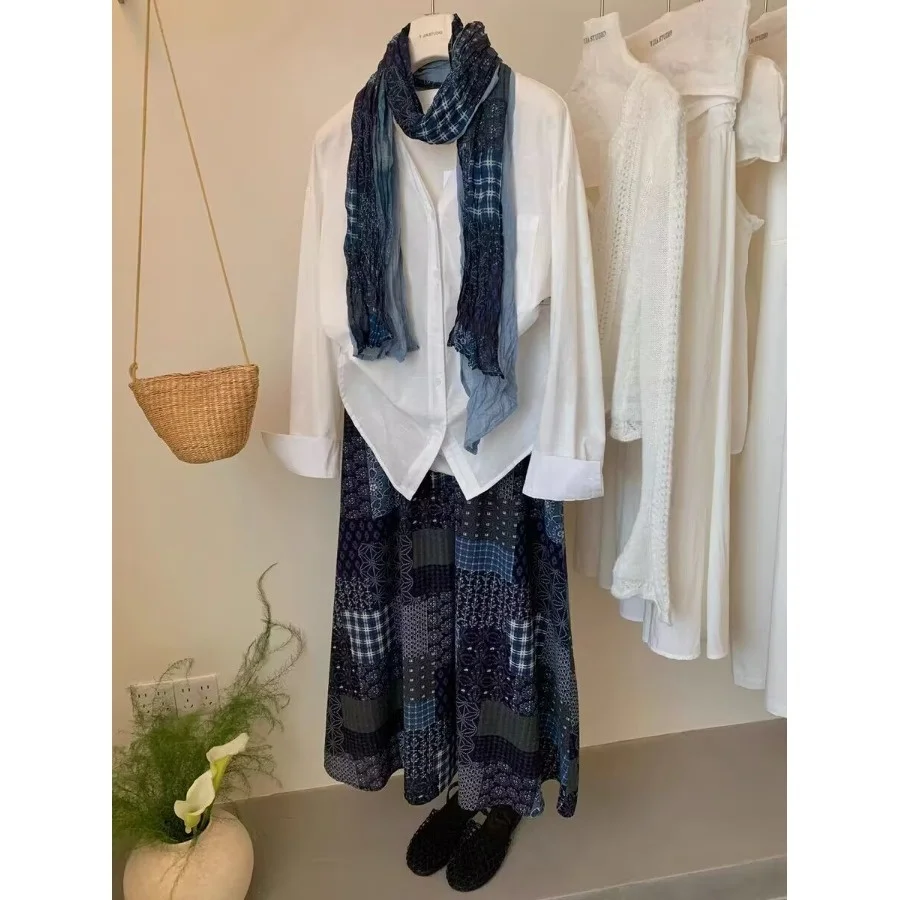 Sun Protection Shirt And Skirt Set Women's Print Half-length Patchwork Summer Vacation Style Casual Shirt Cover up Ensemble
Sun Protection Shirt And Skirt Set Women's Print Half-length Patchwork Summer Vacation Style Casual Shirt Cover up Ensemble