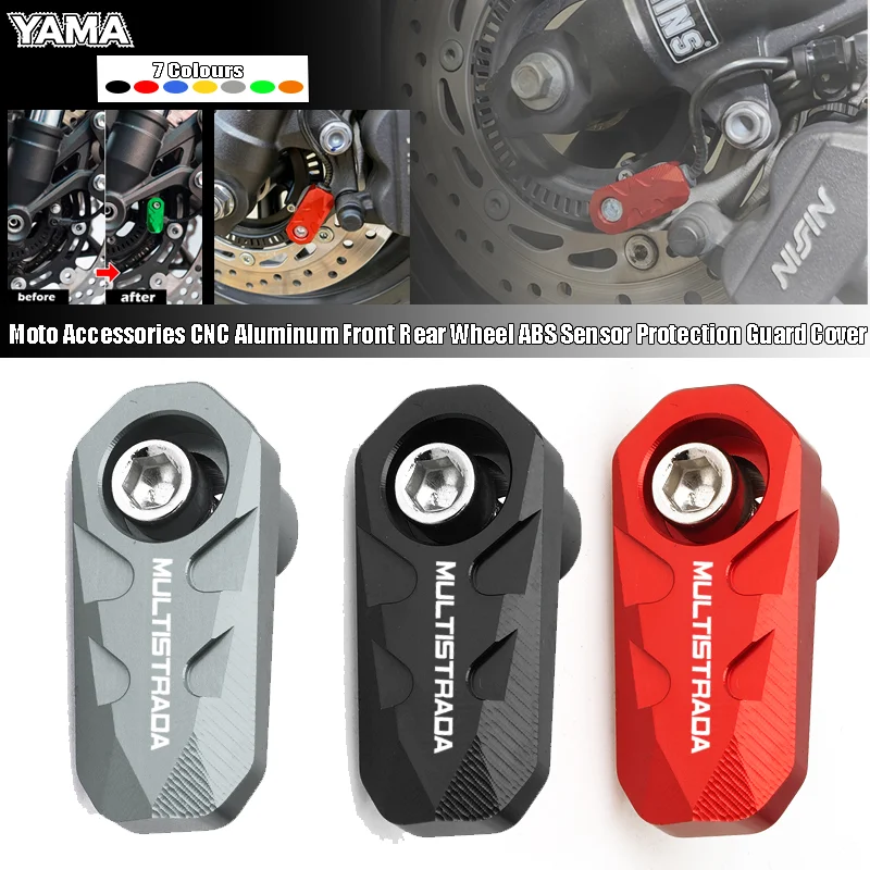 For Ducati Multistrada 1260S 1200S 1260 1200 1100 950 V2 V4S Motorcycle Aluminum CNC Front Rear Wheel ABS Sensor Protection
For Ducati Multistrada 1260S 1200S 1260 1200 1100 950 V2 V4S Motorcycle Aluminum CNC Front Rear Wheel ABS Sensor Protection