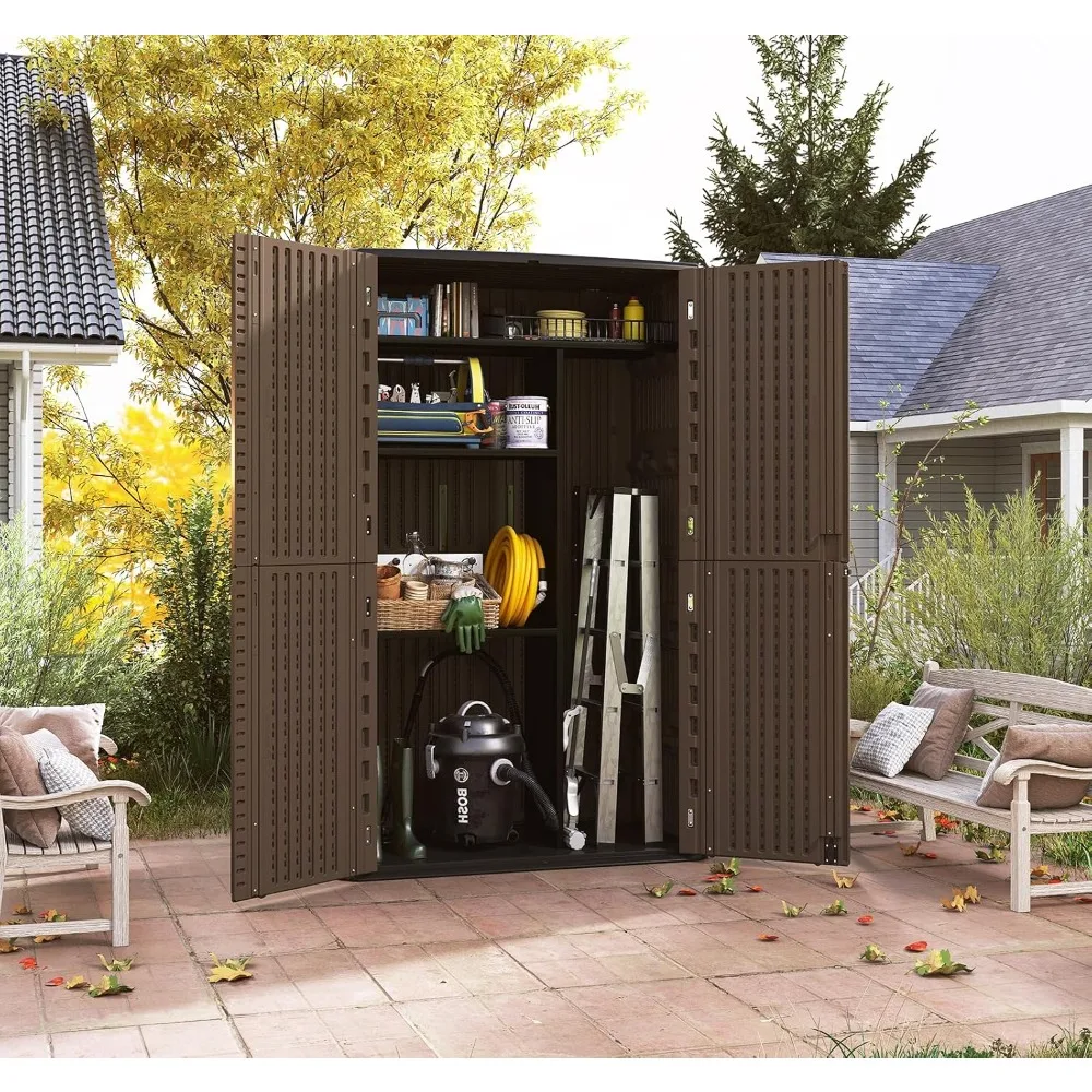 Storage Shed, Highly Weather-resistant, Multi-purpose Outdoor Storage Cabinet, Horizontal Storage Shed
Storage Shed, Highly Weather-resistant, Multi-purpose Outdoor Storage Cabinet, Horizontal Storage Shed