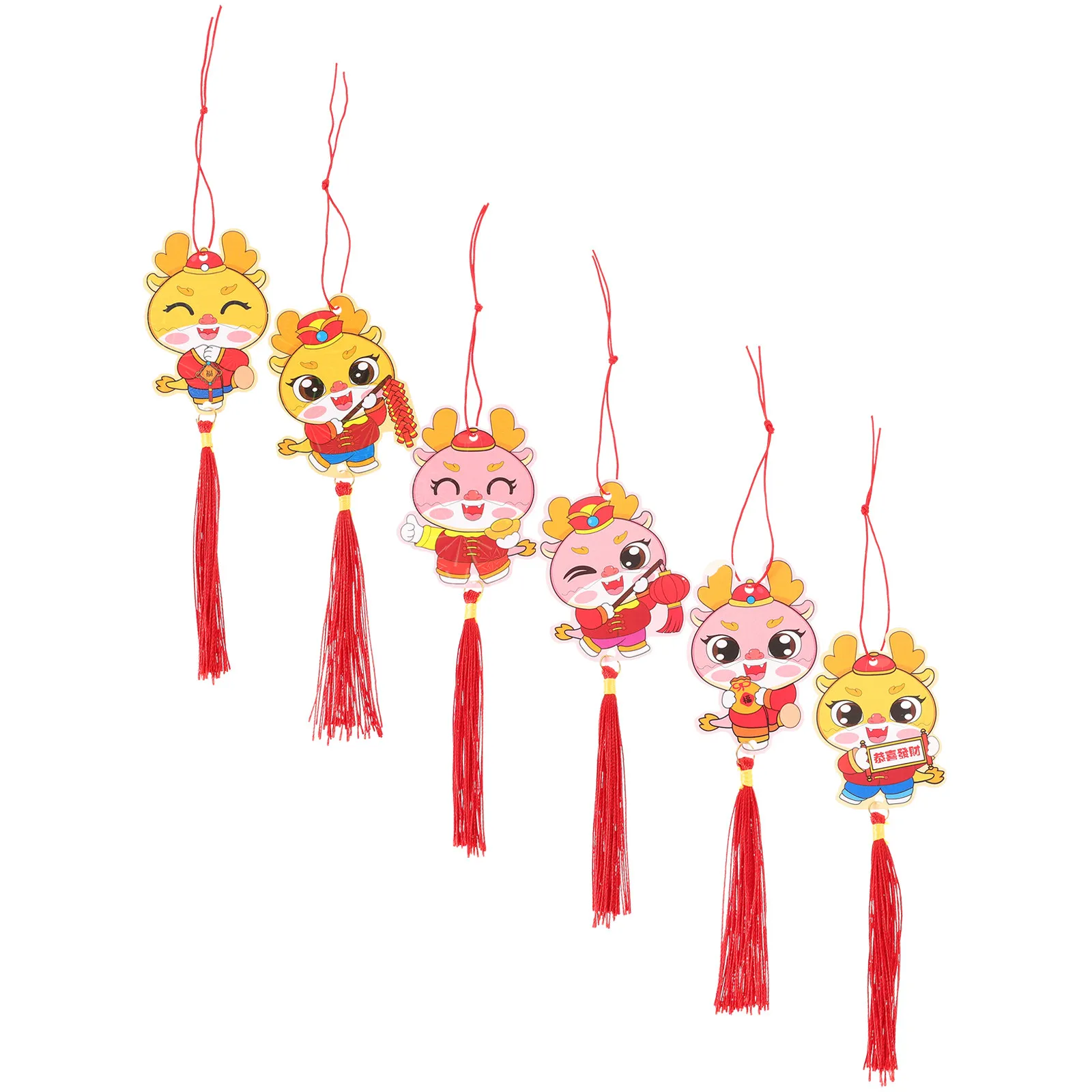 Набор из 6 новогодних подвесных украшений в китайском стиле: праздничные драконы для декора дома, стен, дверей, автомобилей, бонсай 2024
Набор из 6 новогодних подвесных украшений в китайском стиле: праздничные драконы для декора дома, стен, дверей, автомобилей, бонсай 2024
