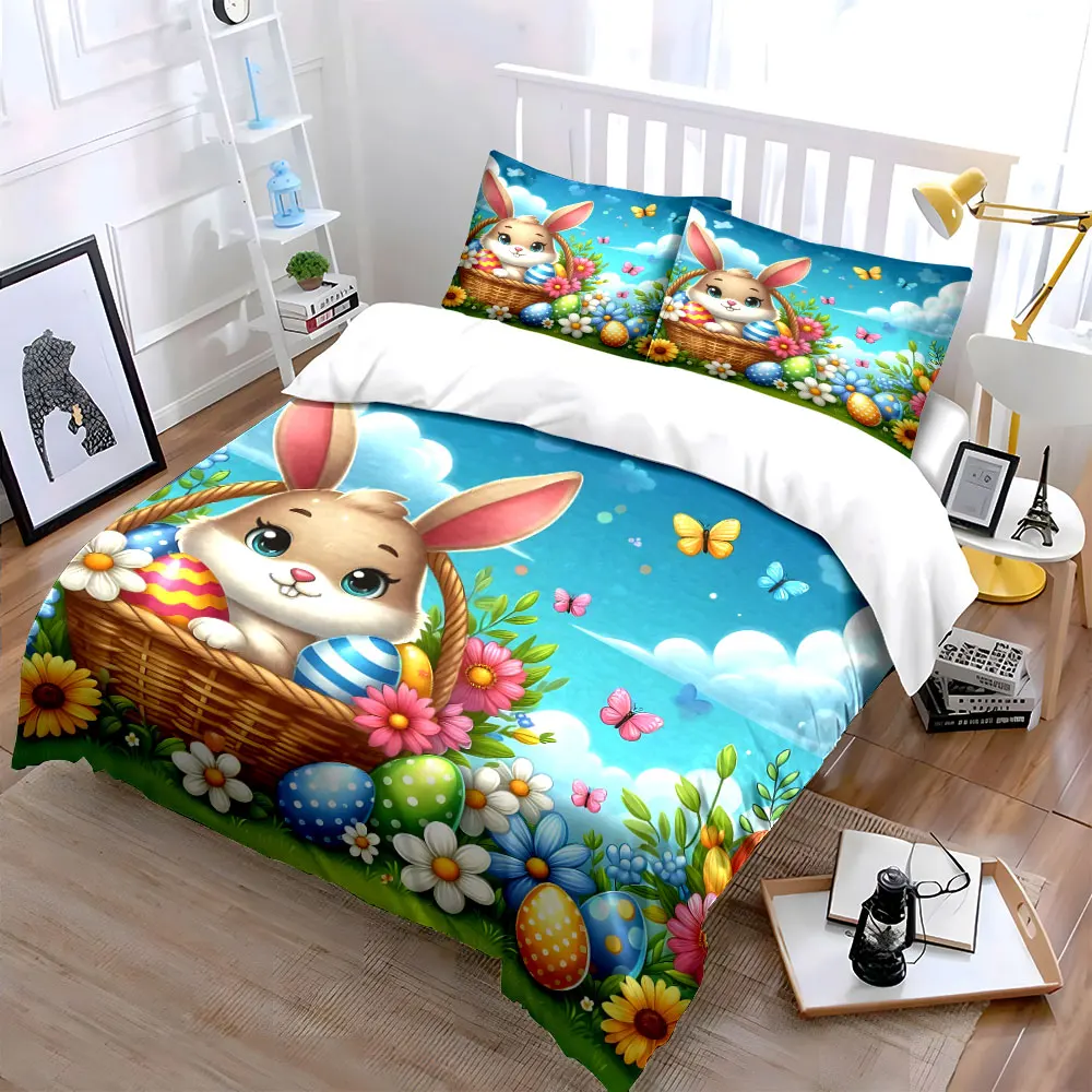 Easter Bunny Spring Picnic Set Exquisite three-piece bedding set gift for kids and adults
Easter Bunny Spring Picnic Set Exquisite three-piece bedding set gift for kids and adults