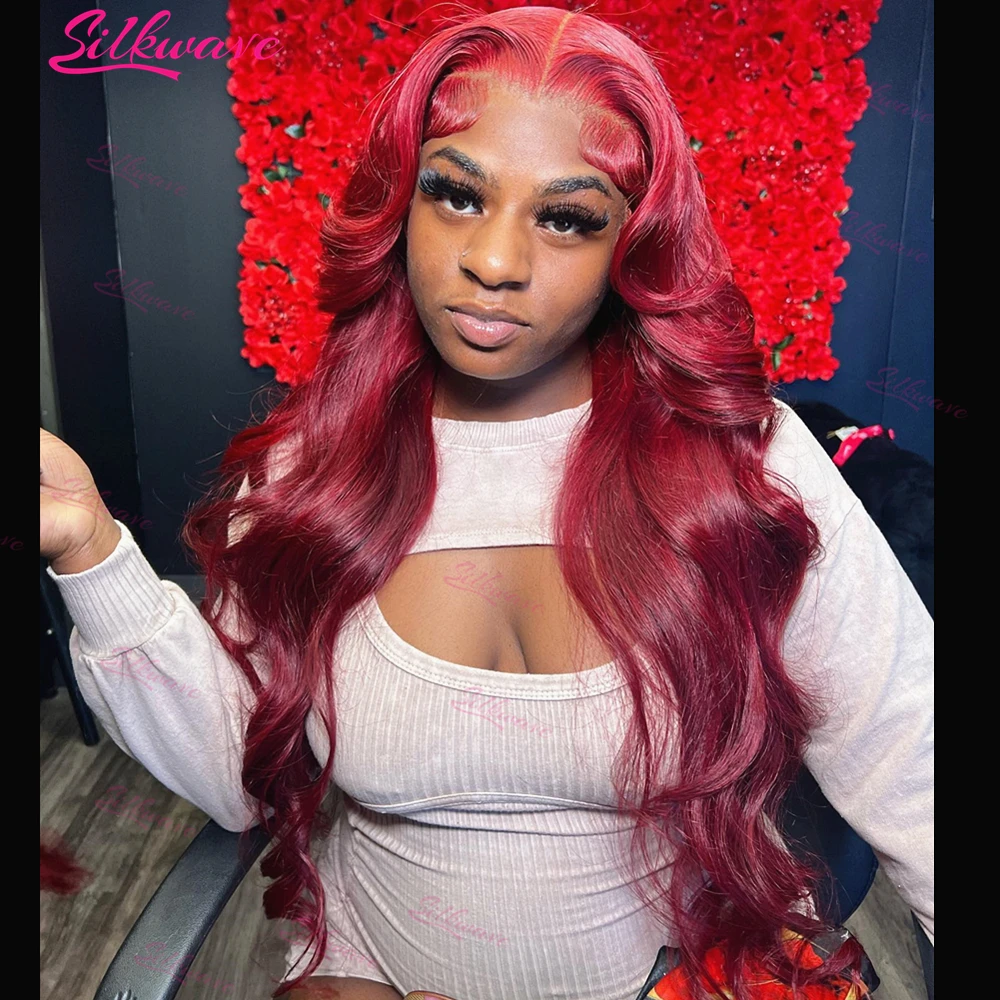 Silkwave Body Wave Wig Burgundy 99J Lace Front Wig 13x4 13x6 HD Lace Frontal Wig Human Hair For Women 99j Red Colored Wig 36Inch
Silkwave Body Wave Wig Burgundy 99J Lace Front Wig 13x4 13x6 HD Lace Frontal Wig Human Hair For Women 99j Red Colored Wig 36Inch