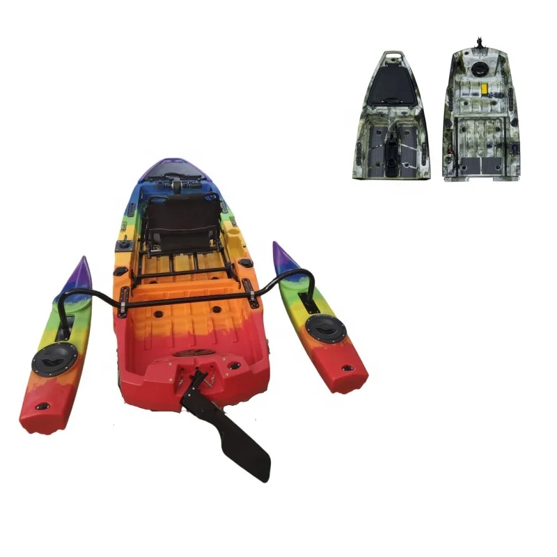 New Designed 3M 1 Person Modular Fishing Kayak With Propeller Pedal HDPE Detachable Kayak
New Designed 3M 1 Person Modular Fishing Kayak With Propeller Pedal HDPE Detachable Kayak