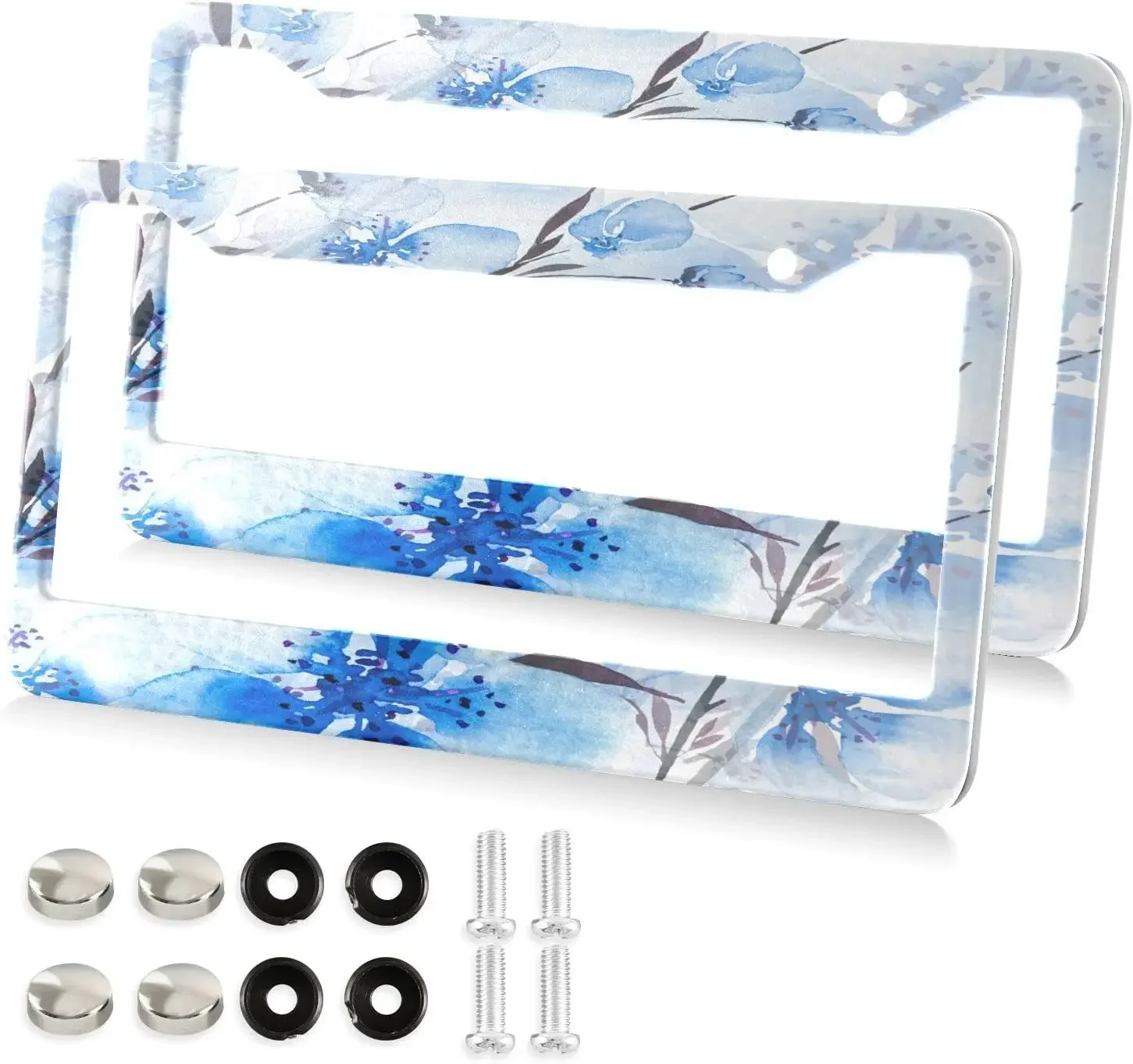 Watercolor Painting Flowers License Plate Frame 2 Pack License Plate with 2 Holes Car Tag Frame for Women Men US Vehicles
Watercolor Painting Flowers License Plate Frame 2 Pack License Plate with 2 Holes Car Tag Frame for Women Men US Vehicles
