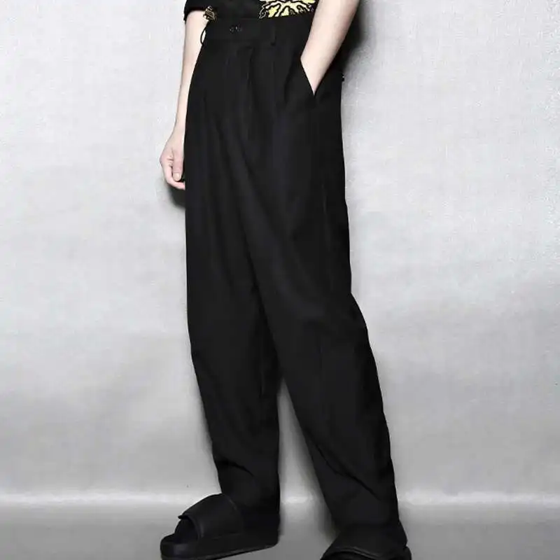 Loose Gangfeng Pop Haren Men's Suit Pants, Three Cut Dimensional Pile Leg Pants ,
Loose Gangfeng Pop Haren Men's Suit Pants, Three Cut Dimensional Pile Leg Pants ,