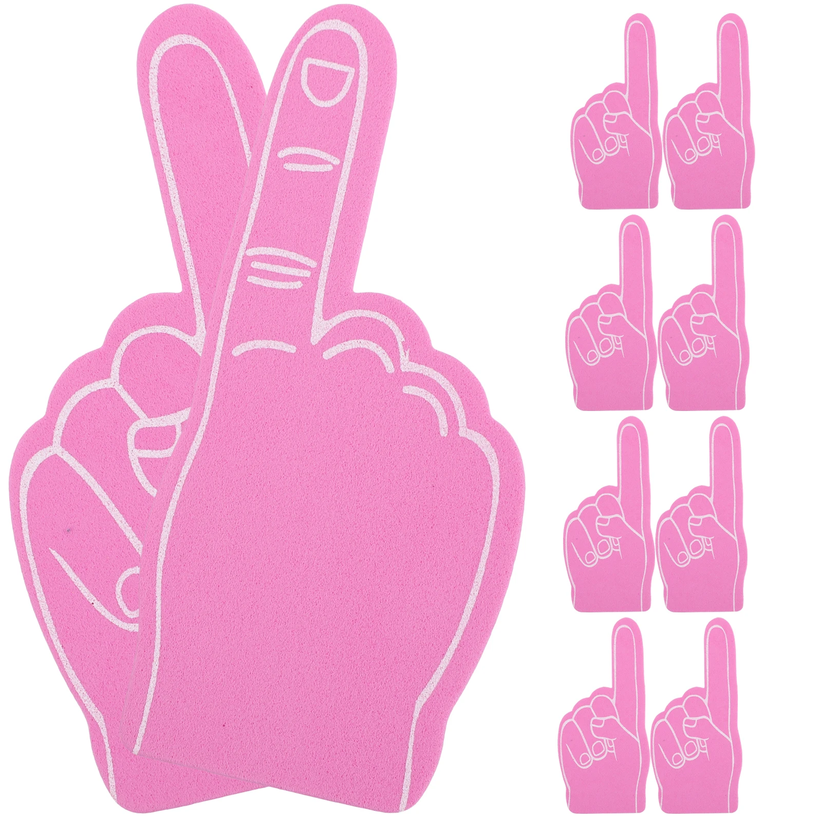 12pcs Foam Finger Cots Red Sports Cheering Supplies Events Accessories Party Prop Football Party Favor Group Spirit Item Cheer
12pcs Foam Finger Cots Red Sports Cheering Supplies Events Accessories Party Prop Football Party Favor Group Spirit Item Cheer