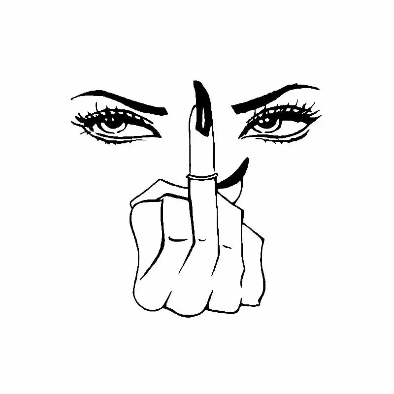 Виниловая наклейка Eyes Girl, декоративная Автомобильная наклейка, Женская наклейка на средний палец, креативные Автомобильные украшения, аксессуары из ПВХ, 15 см * 16 см
Виниловая наклейка Eyes Girl, декоративная Автомобильная наклейка, Женская наклейка на средний палец, креативные Автомобильные украшения, аксессуары из ПВХ, 15 см * 16 см