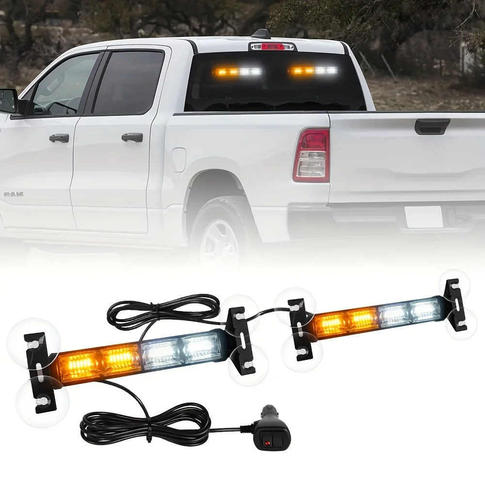 2-1 Emergency Dash Strobe Lights, 48LED Emergency Vehicles Lights, Warning Safety Flashing Light for Construction Vehicle, Tow, Plow Trucks
2-1 Emergency Dash Strobe Lights, 48LED Emergency Vehicles Lights, Warning Safety Flashing Light for Construction Vehicle, Tow, Plow Trucks