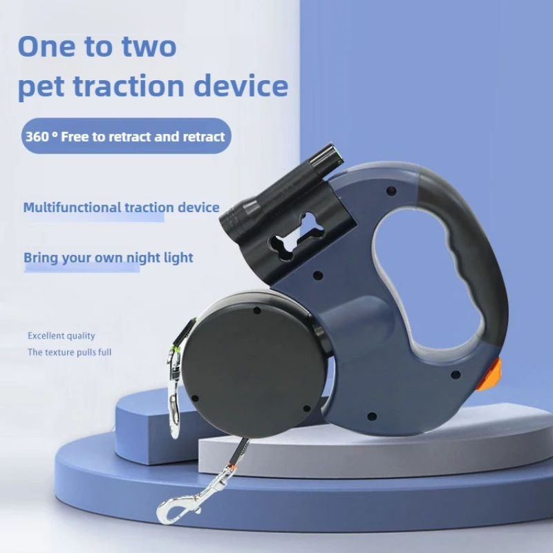 Dual Dog Leash Anti-Tangle Retractable Leash with Built-in Night Light for Small & Medium Dogs Pet Supplies
Dual Dog Leash Anti-Tangle Retractable Leash with Built-in Night Light for Small & Medium Dogs Pet Supplies