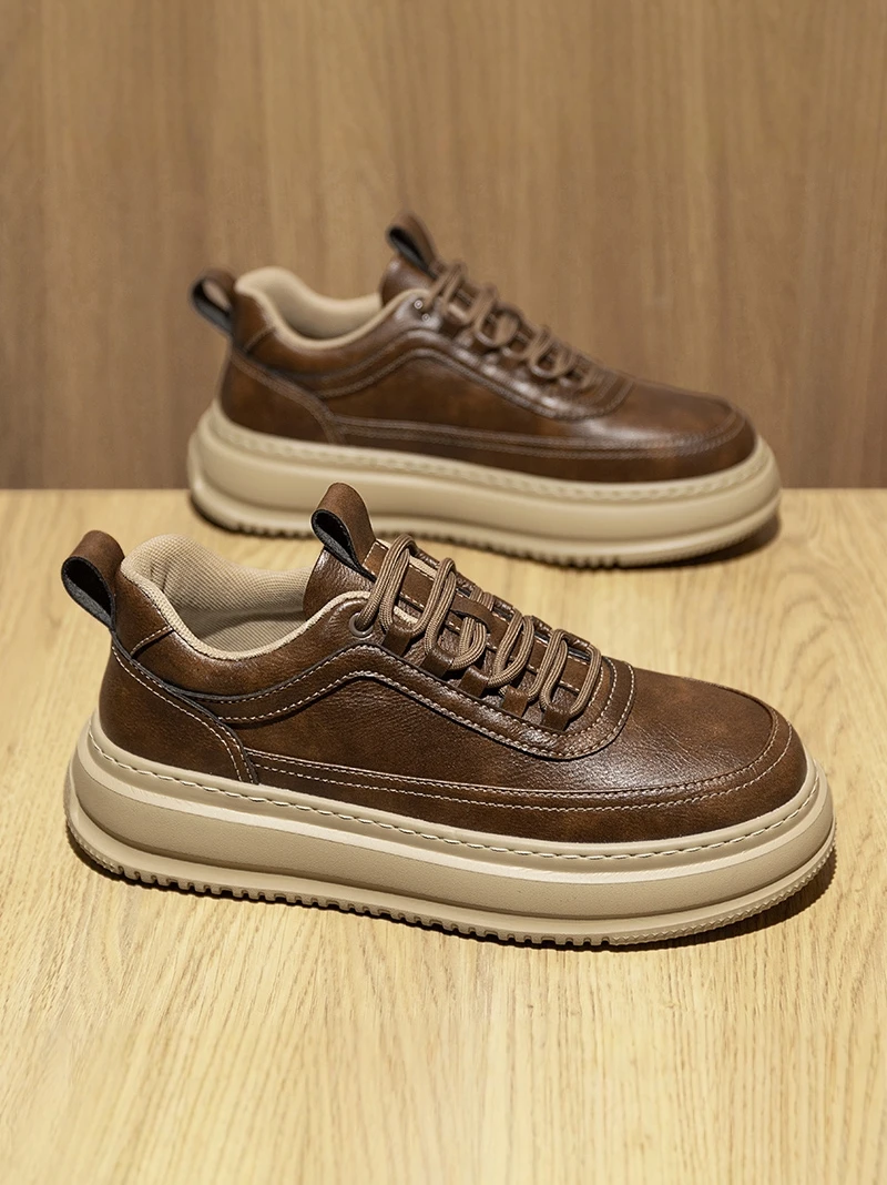 Men's Casual Leather Shoes Waterproof Non-Slip Workwear Thick Bottom Heightening Retro All-Match round Toe Outdoor Leisure Fo...
Men's Casual Leather Shoes Waterproof Non-Slip Workwear Thick Bottom Heightening Retro All-Match round Toe Outdoor Leisure Fo...