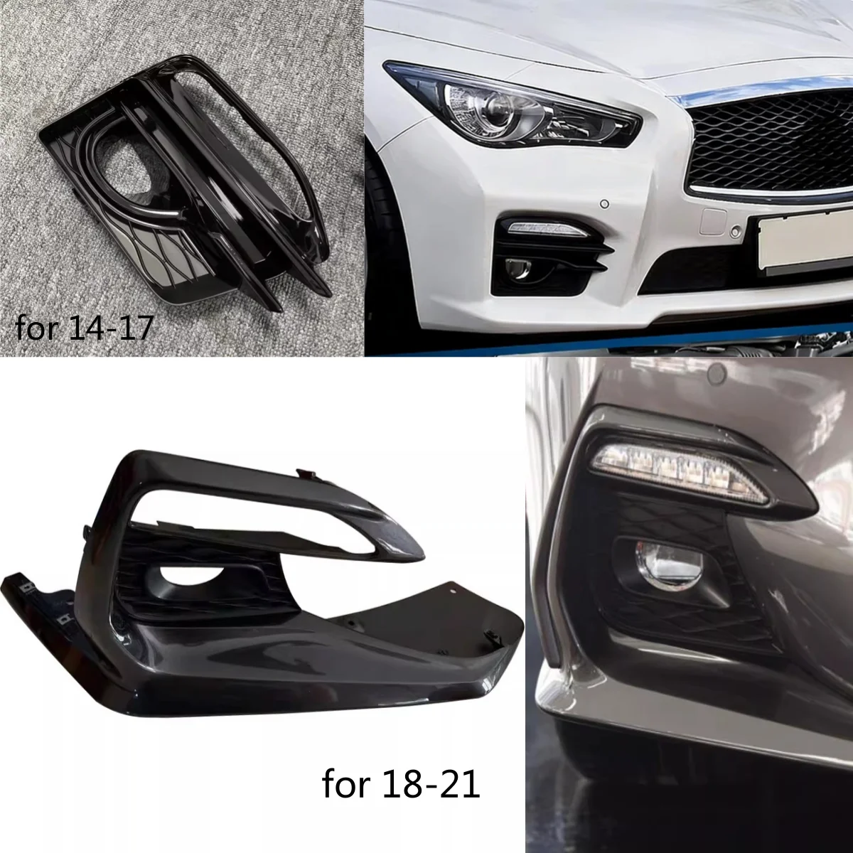 Для Infiniti Q50 Q50L 14-21: Рамка противотуманной фары, нижняя решетка, кронштейн, нижний защитный дефлектор
Для Infiniti Q50 Q50L 14-21: Рамка противотуманной фары, нижняя решетка, кронштейн, нижний защитный дефлектор