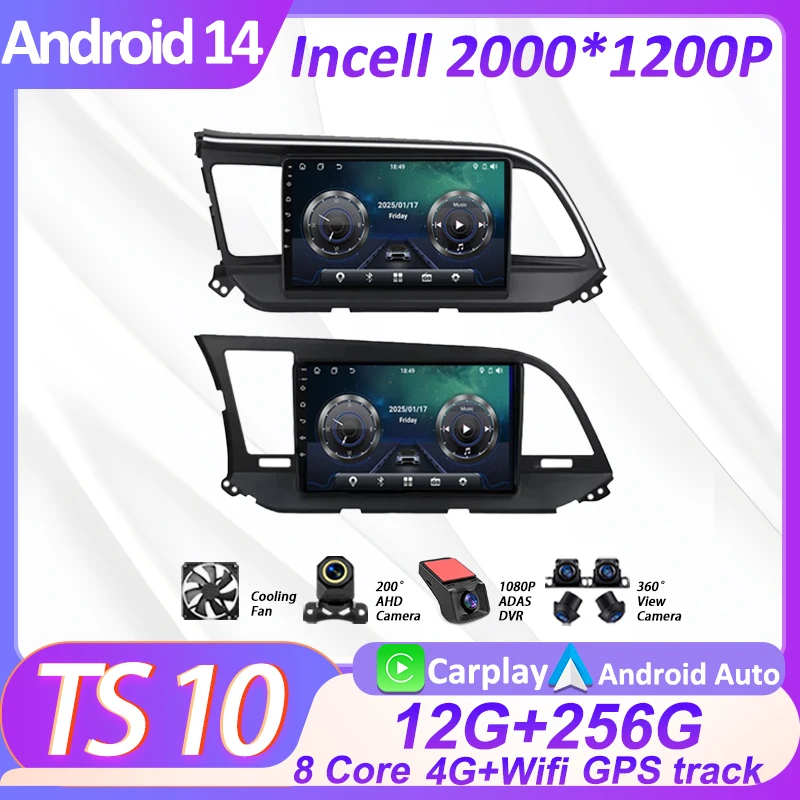 Car Android 14 Multimedia For Hyundai Elantra 6 2015 - 2020 2 Din Radio Video Player GPS Carplay Touch Screen Carplay 8 Core
Car Android 14 Multimedia For Hyundai Elantra 6 2015 - 2020 2 Din Radio Video Player GPS Carplay Touch Screen Carplay 8 Core