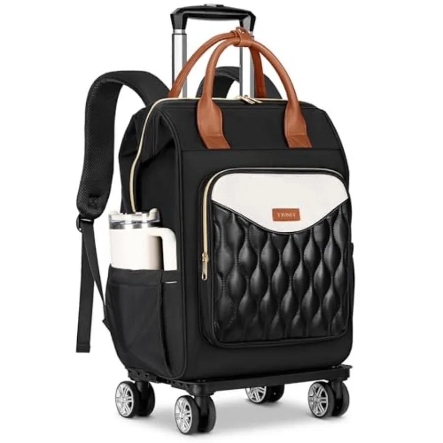 Rolling Backpack for Women, 15.6 In Rolling Laptop Backpack with 4 Spinner Wheels, 2 In 1 Roller Travel Backpacks with Detachab
Rolling Backpack for Women, 15.6 In Rolling Laptop Backpack with 4 Spinner Wheels, 2 In 1 Roller Travel Backpacks with Detachab