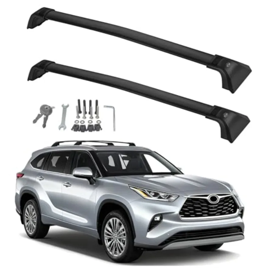260lbs Heavy Duty Roof Rack Cross Bars for 2020-2025 Toyota Highlander XLE Limited Platinum Anti-Theft Locking Aluminum Cargo R
260lbs Heavy Duty Roof Rack Cross Bars for 2020-2025 Toyota Highlander XLE Limited Platinum Anti-Theft Locking Aluminum Cargo R