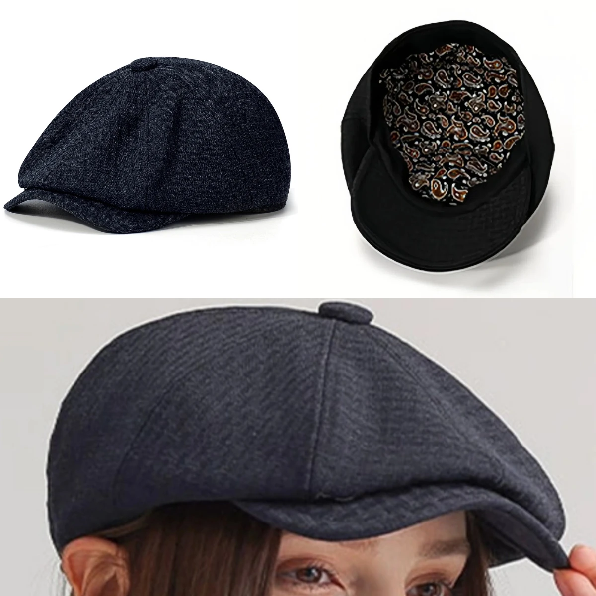 Vintage Autumn Male Ivy Hat Grade Beret Caps Trendy Newsboy Hats Berets Casual Women Gatsby Flat Hat Fashion Octagon Cap
Vintage Autumn Male Ivy Hat Grade Beret Caps Trendy Newsboy Hats Berets Casual Women Gatsby Flat Hat Fashion Octagon Cap