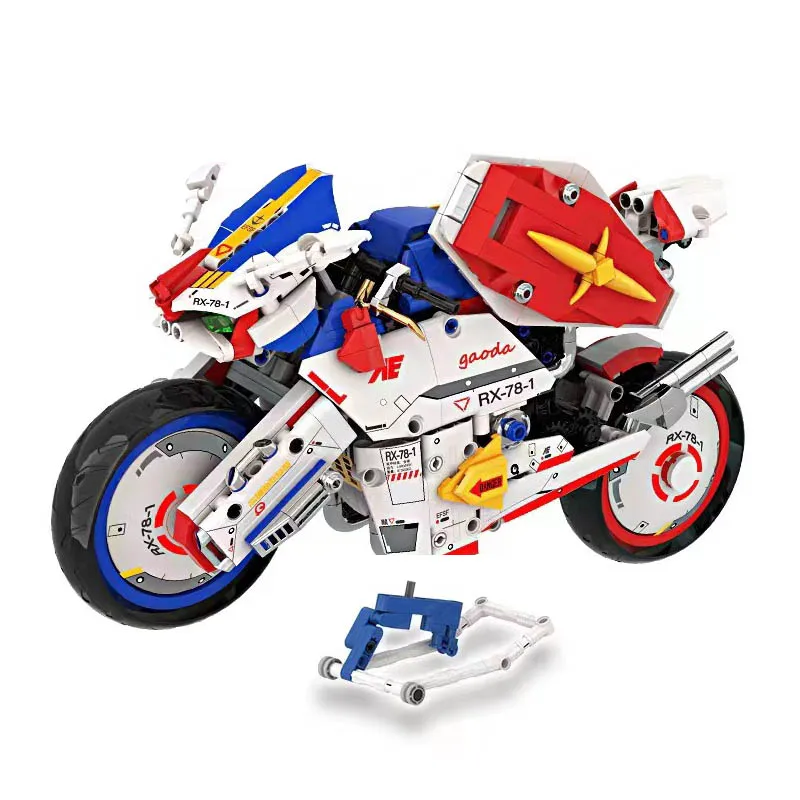 2023New 1055pcs MOC Technical RX78 Motorcycle Building Blocks Model City Sports Car Bricks Toys for Children Christmas Gift Set
2023New 1055pcs MOC Technical RX78 Motorcycle Building Blocks Model City Sports Car Bricks Toys for Children Christmas Gift Set