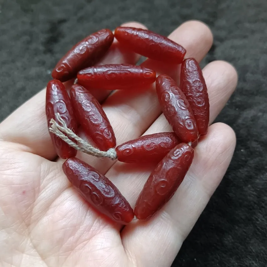 9*28mm Tibetan Buddhism Red Old Agate Carving Dzi Beads For Jewelry Making Diy Bracelet Charms Necklace Pendant Accessories
9*28mm Tibetan Buddhism Red Old Agate Carving Dzi Beads For Jewelry Making Diy Bracelet Charms Necklace Pendant Accessories