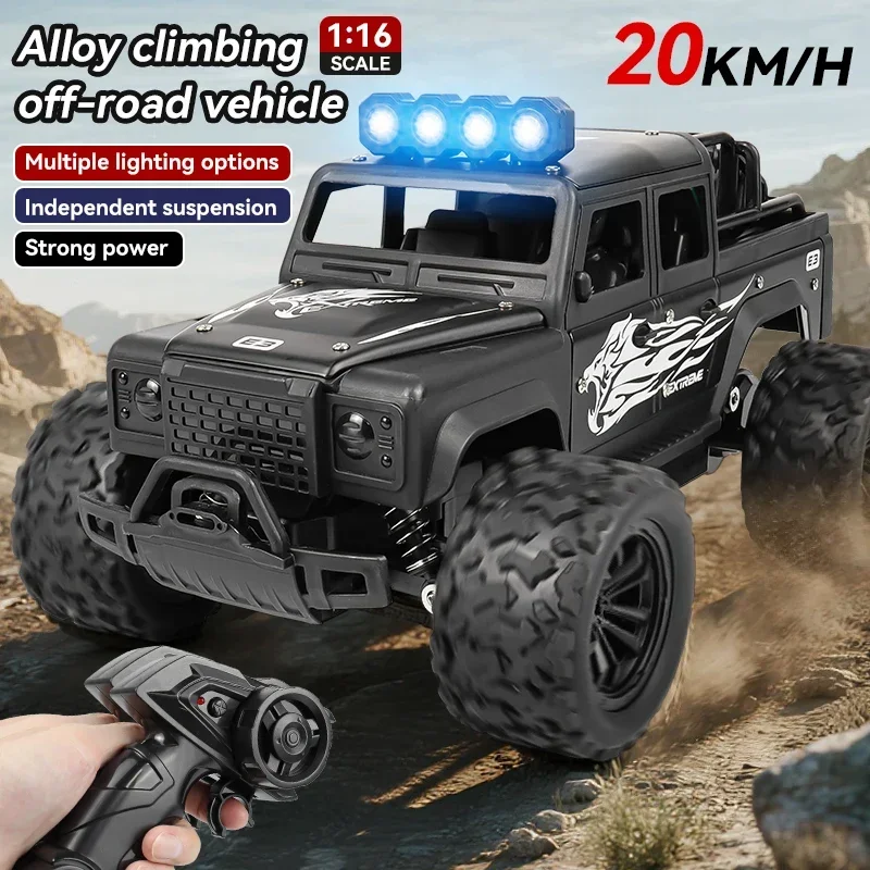 1:16 Alloy Metal Rock Crawler, Heavy-Duty Off-Road RC Truck with LED Lights, 4WD Independent Suspension for All Terrain
1:16 Alloy Metal Rock Crawler, Heavy-Duty Off-Road RC Truck with LED Lights, 4WD Independent Suspension for All Terrain