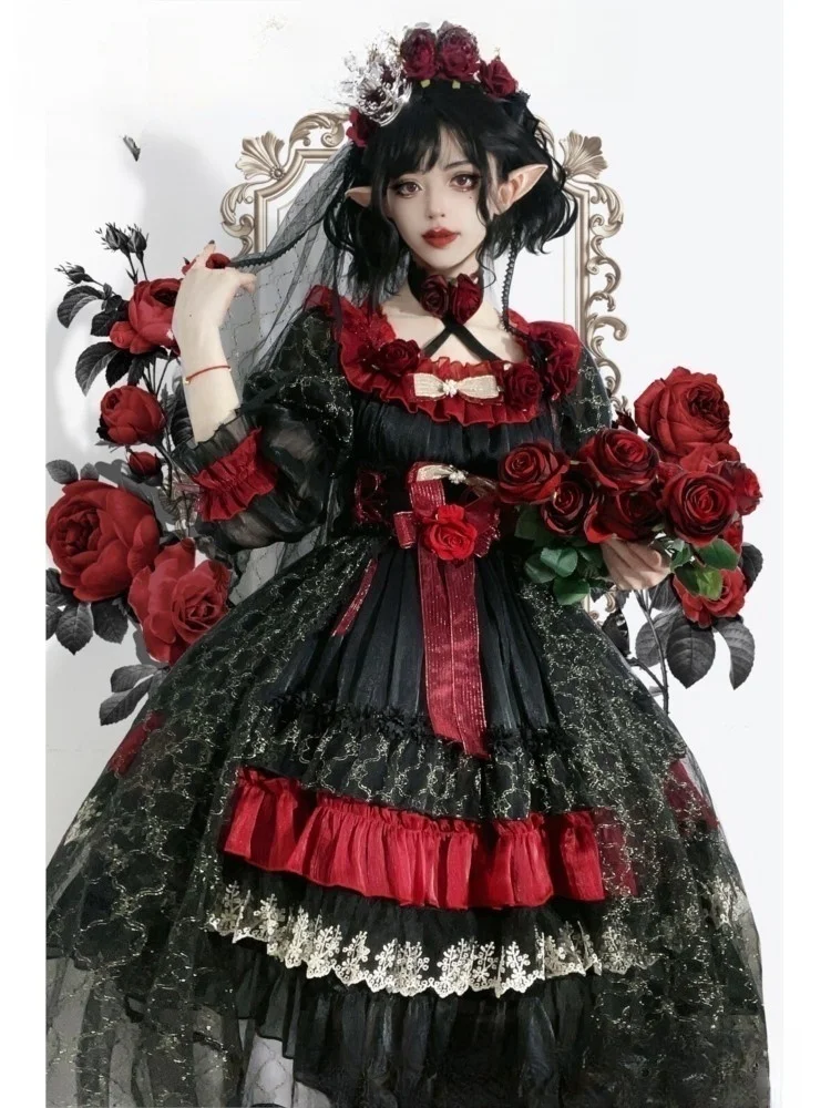 New night black and red solid color wall Uncle dress
New night black and red solid color wall Uncle dress