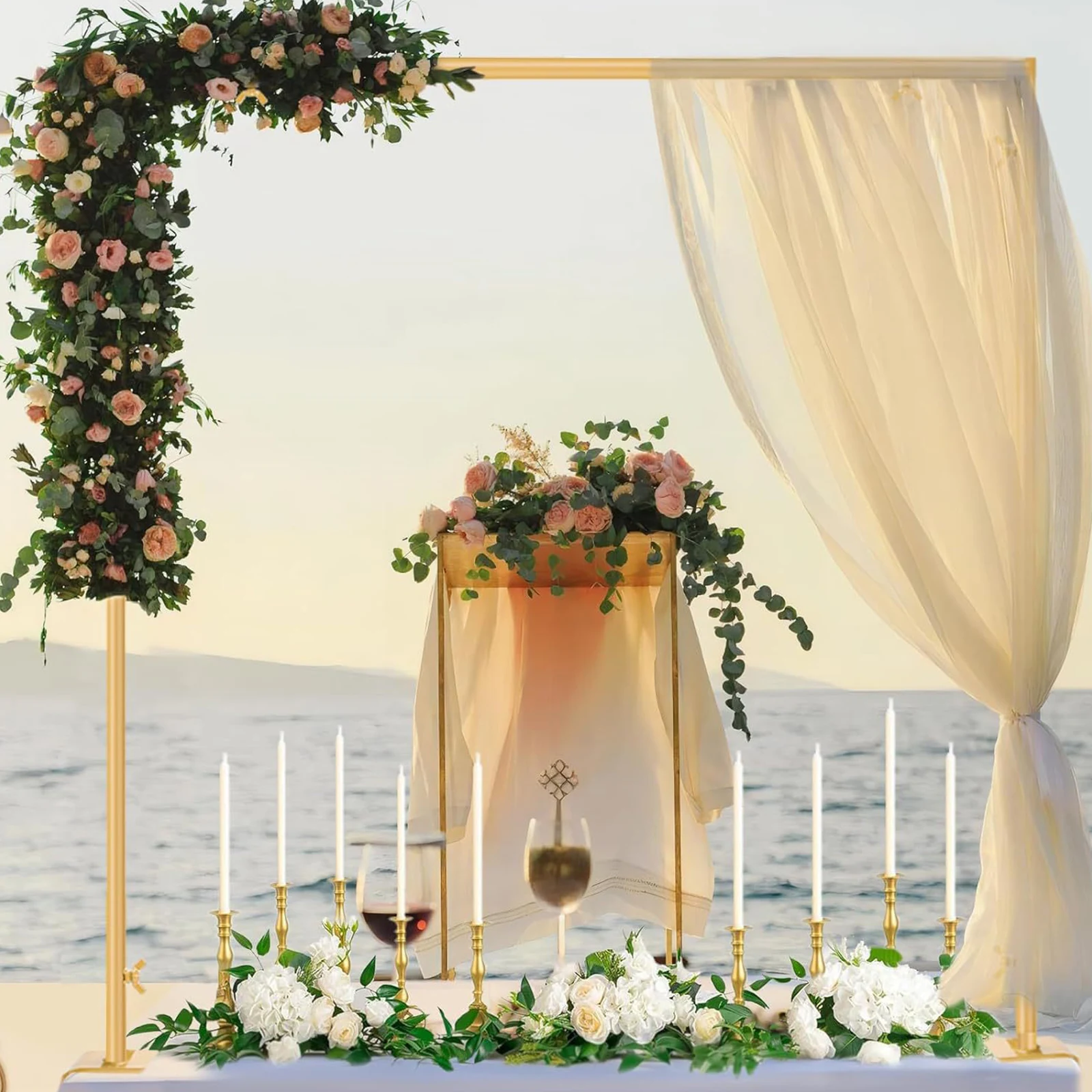 Over The Table Rod Stand W/ Clamps for Anniversary Christmas Wedding (Gold)
Over The Table Rod Stand W/ Clamps for Anniversary Christmas Wedding (Gold)