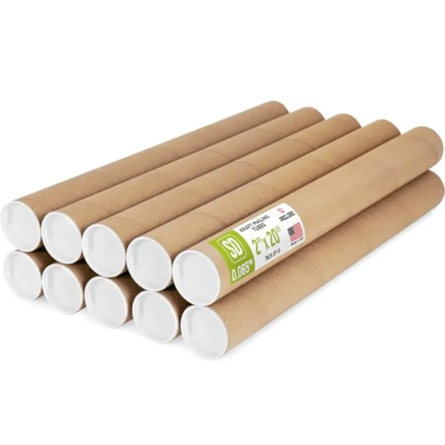 2" x 20" Reinforced Kraft Paper Mailing Tube, Tubes with 0 Caps Secure USPS Approved Poster Tube Made in USA Cardboard Tube for
2" x 20" Reinforced Kraft Paper Mailing Tube, Tubes with 0 Caps Secure USPS Approved Poster Tube Made in USA Cardboard Tube for