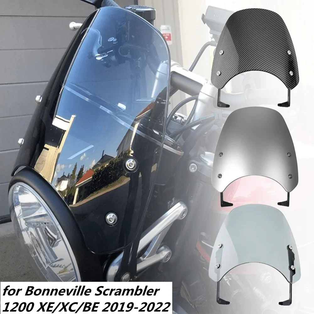 Motorcycle Windscreen Windshield Wind Deflector with Mount Bracket for Triumph Bonneville Scrambler 1200XC XE BE 2019-2022 2021
Motorcycle Windscreen Windshield Wind Deflector with Mount Bracket for Triumph Bonneville Scrambler 1200XC XE BE 2019-2022 2021