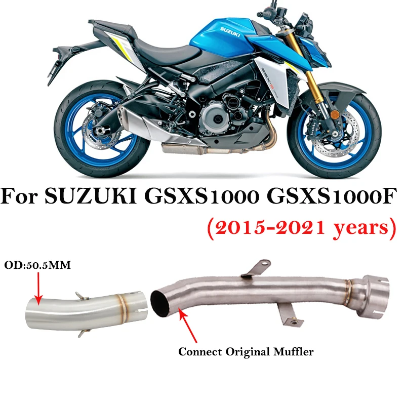 Для Suzuki GSXS1000 GSX-S1000 GSX S1000F KATANA 1000 2015 - 2021 Модифицированная средняя промежуточная соединительная трубка выхлопных газов мотоцикла
Для Suzuki GSXS1000 GSX-S1000 GSX S1000F KATANA 1000 2015 - 2021 Модифицированная средняя промежуточная соединительная трубка выхлопных газов мотоцикла