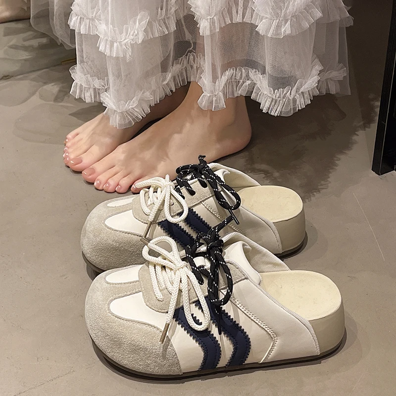 Women's Thick Bottom Slip-On Sandals Spring 2026 Cross Strap Buckle Heightening Style Indoor Outdoor Slippers
Women's Thick Bottom Slip-On Sandals Spring 2026 Cross Strap Buckle Heightening Style Indoor Outdoor Slippers