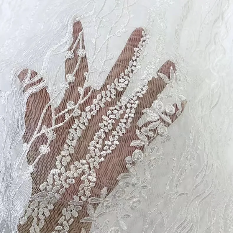 SU199 Unique Off White Black Tulle / Net French Embroidery French Bridal Wedding Dress Lace fabric DIY sewing fabric lace
SU199 Unique Off White Black Tulle / Net French Embroidery French Bridal Wedding Dress Lace fabric DIY sewing fabric lace