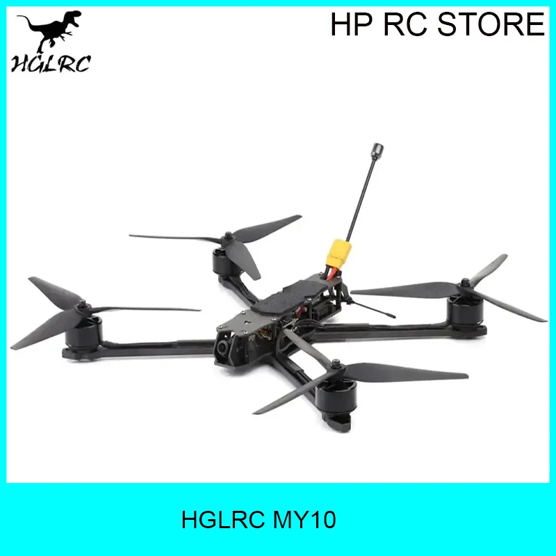 HGLRC MY10 Long Range Analog FPV Drone F405 60A 5.8G 2.5W VTX 3215 900KV 6S RC Quadcopter
HGLRC MY10 Long Range Analog FPV Drone F405 60A 5.8G 2.5W VTX 3215 900KV 6S RC Quadcopter