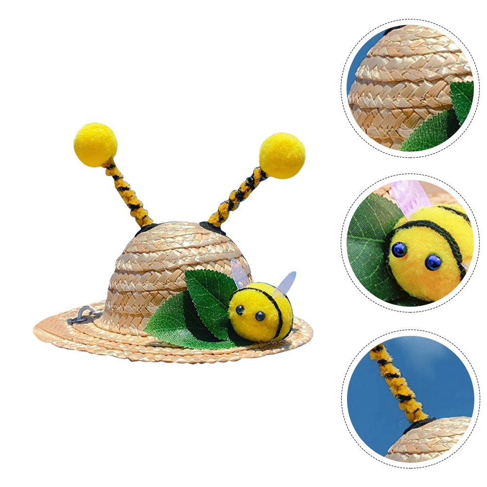 Little Bee Hat Pet Straw Sombrero Fashion Caps Photo Prop Dog Cat Hats Decorative Summer Kitten Puppy Universal Head Ornament
Little Bee Hat Pet Straw Sombrero Fashion Caps Photo Prop Dog Cat Hats Decorative Summer Kitten Puppy Universal Head Ornament