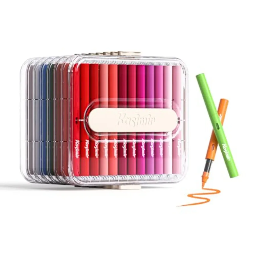 Acrylic Paint Markers Pens, Brush Tip Automatic Ink Control Marker for Art Wood Fabric Glass Rock Multi-Surface, Quick-Dry, Wat
Acrylic Paint Markers Pens, Brush Tip Automatic Ink Control Marker for Art Wood Fabric Glass Rock Multi-Surface, Quick-Dry, Wat